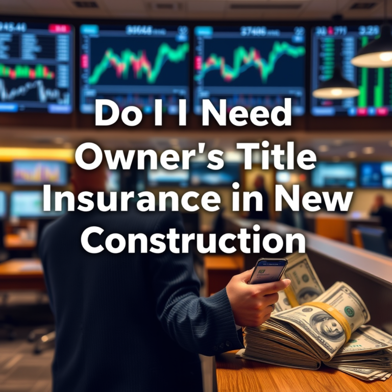 Do I Need Owner’s Title Insurance for New Construction?