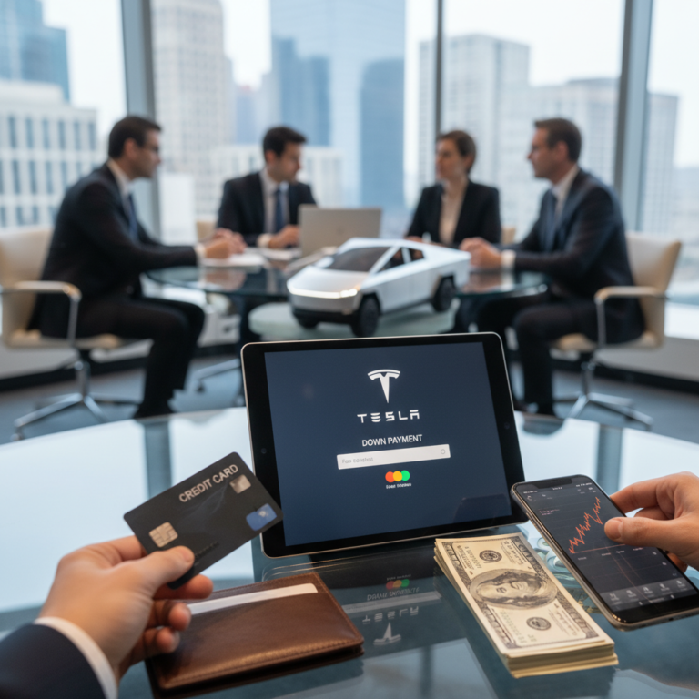 Can I Pay My Tesla Down Payment with a Credit Card?