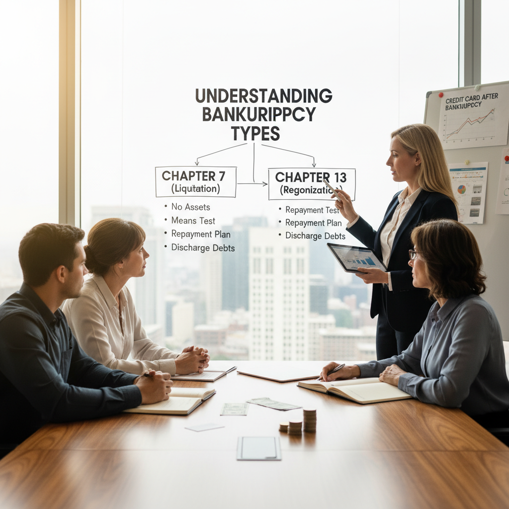 Understanding Bankruptcy Types - how long after bankruptcy can i get a credit card