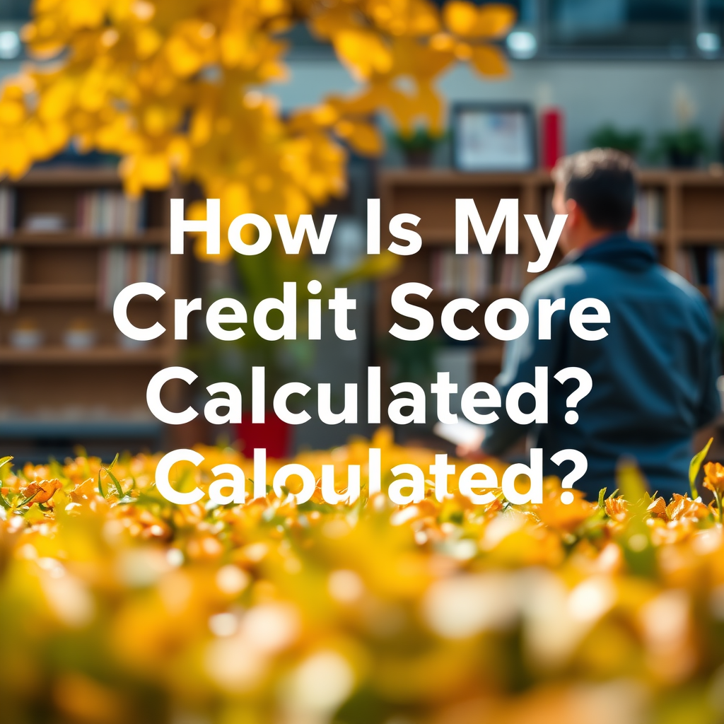 How Is My Credit Score Calculated? How Is My Credit Score Calculated? - what is my credit score