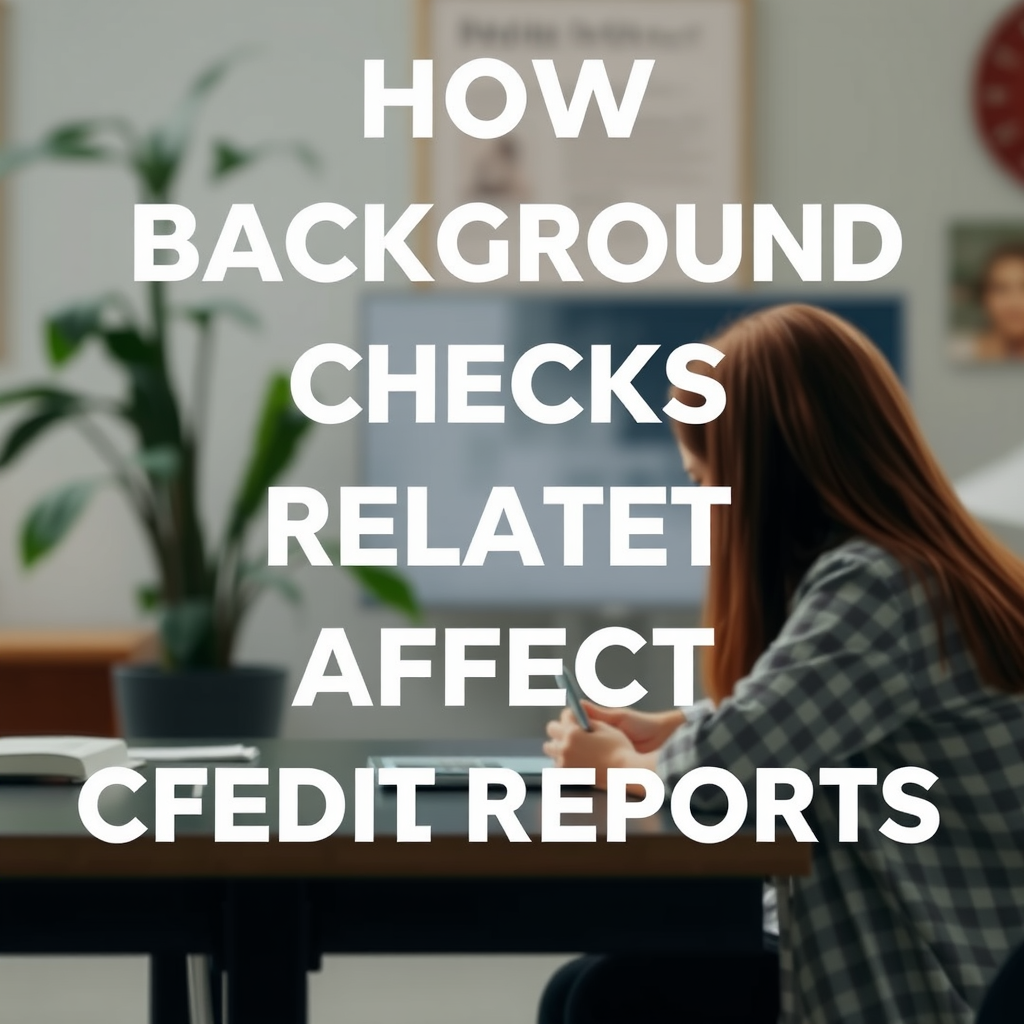 How Background Checks Relate to Credit Reports - does a background check affect credit score
