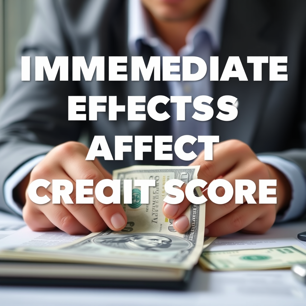 Immediate Effects on Credit Score - how long does bankruptcy affect credit score