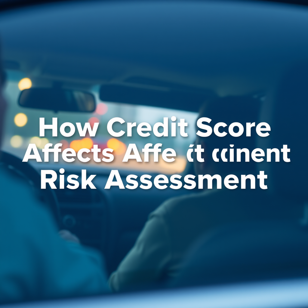 How Credit Score Affects Risk Assessment - how much does credit score affect car insurance